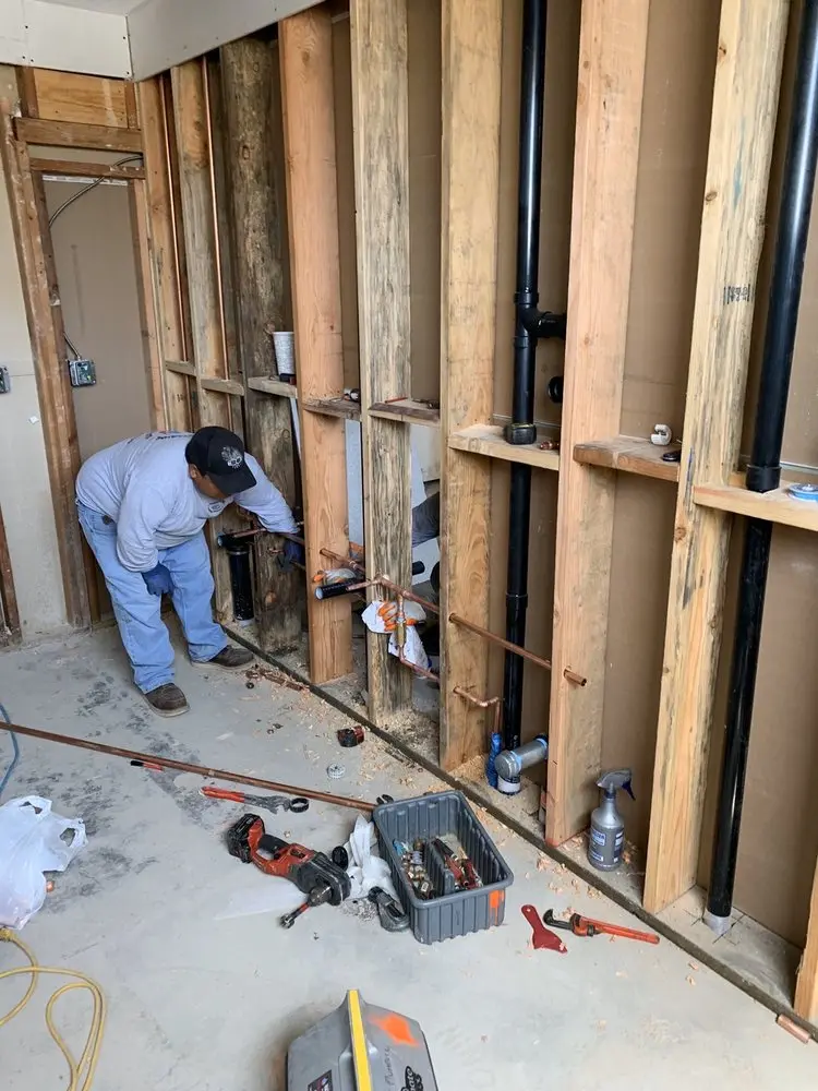 Commercial rough-in plumbing for Water Heater Replacement in Westport